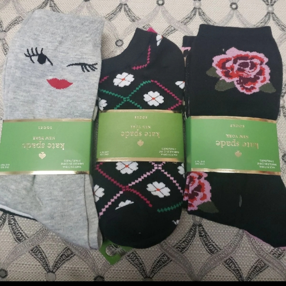 Kate Spade socks 9 pairs NY
